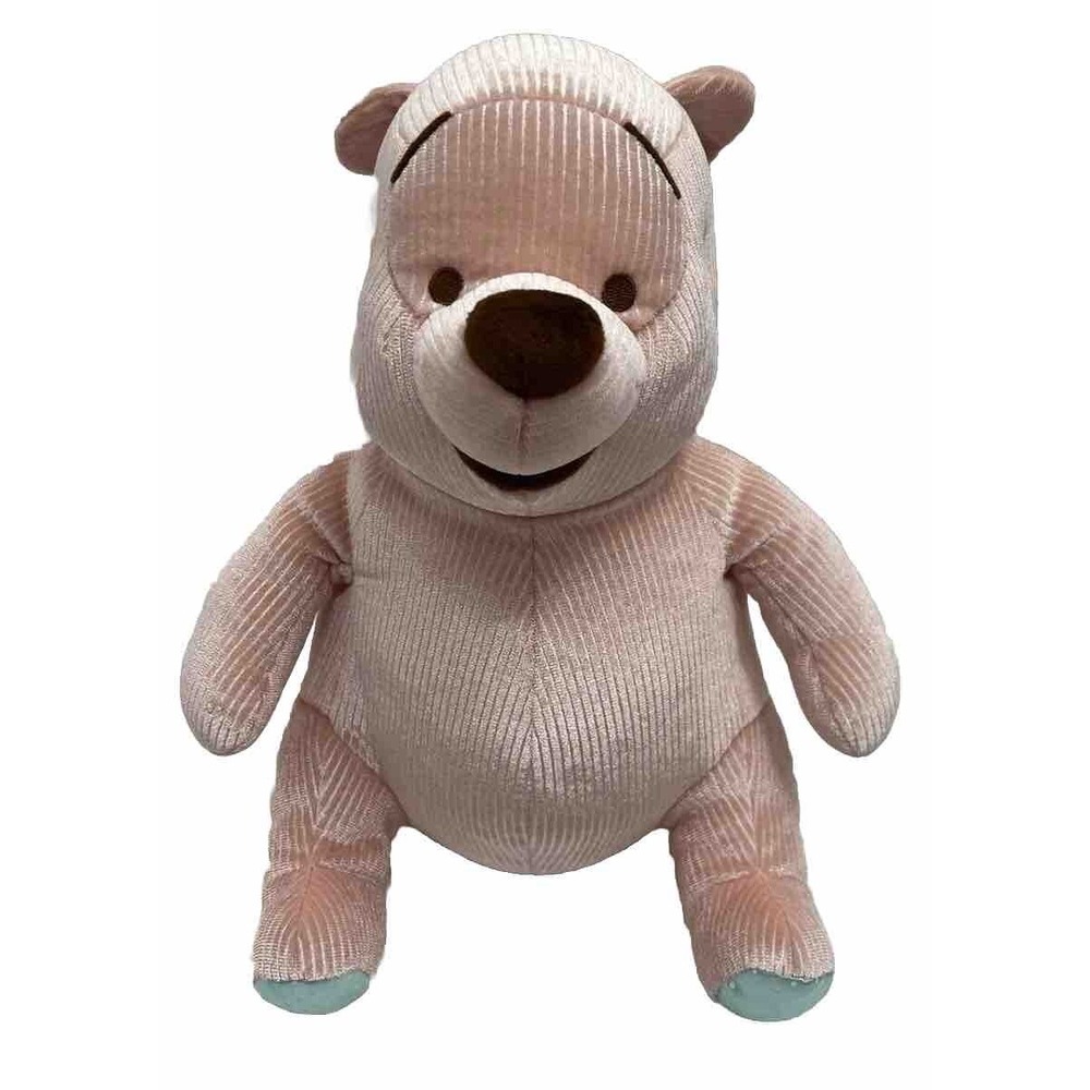 Disney Parks Winnie the Pooh Corduroy Plush Stuffed Pink Bear